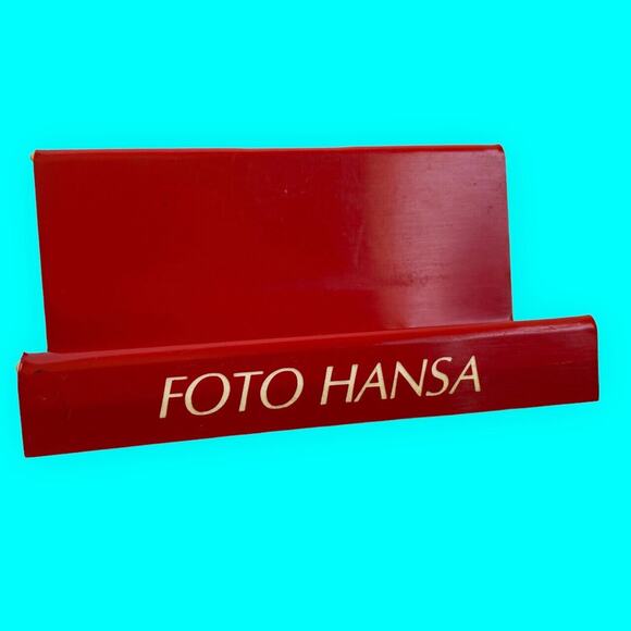 Vintage Display Stands; Red Acrylic; Logo Reads FOTO HANSA Lot of 9 - Picture 7 of 9